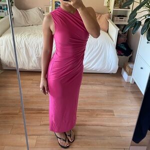 Zara pink cinched body-con dress